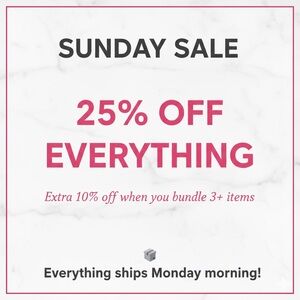 ✨ SUNDAY FLASH SALE IS ON! ✨